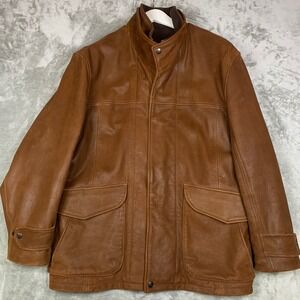 Lone Pine Aspen American Made Leather Jacket Mens‎ 40 Brown Field Rancher Bomber